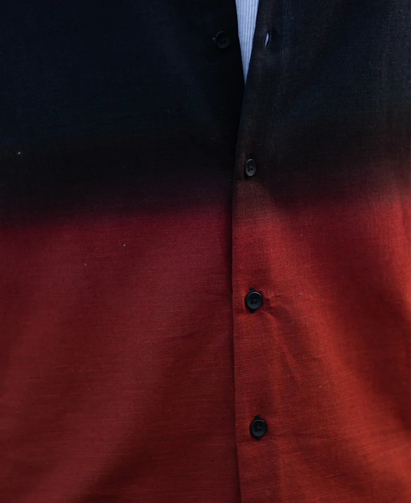 Black And Brown Ombre Shirt - Image 5