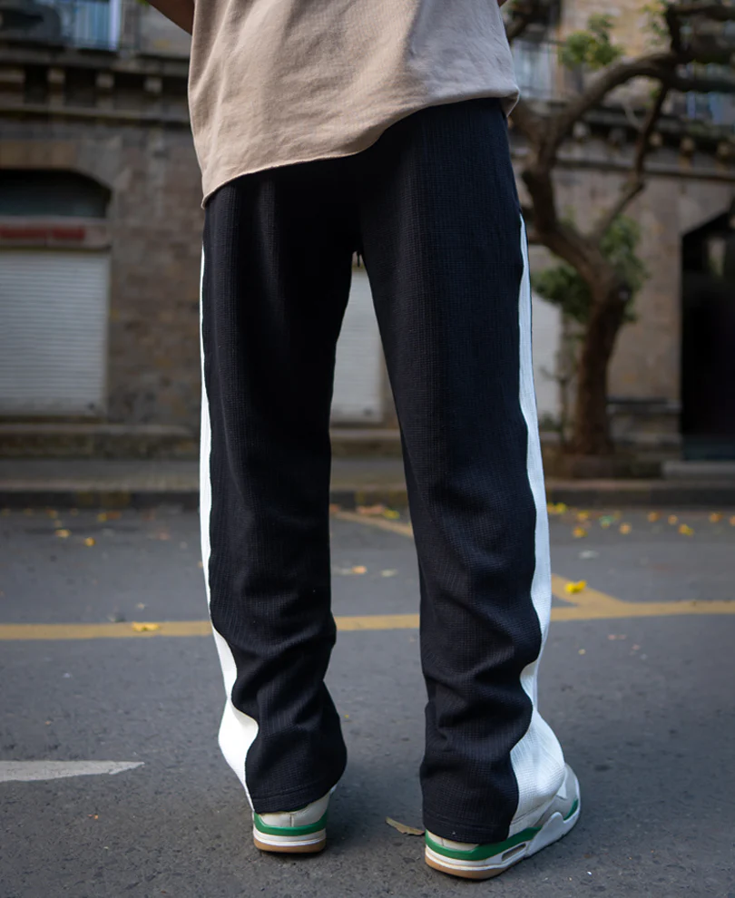 Black Casual Baggy Fit Track Pant - Image 4
