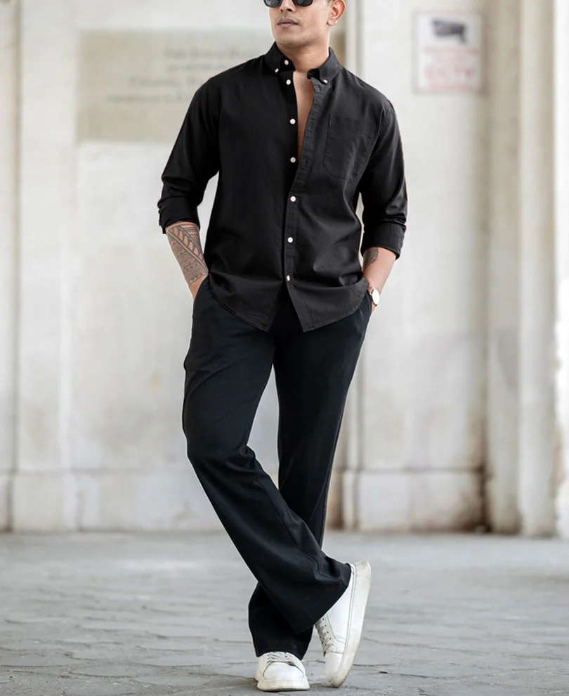 Black Oxford Shirt - Image 5