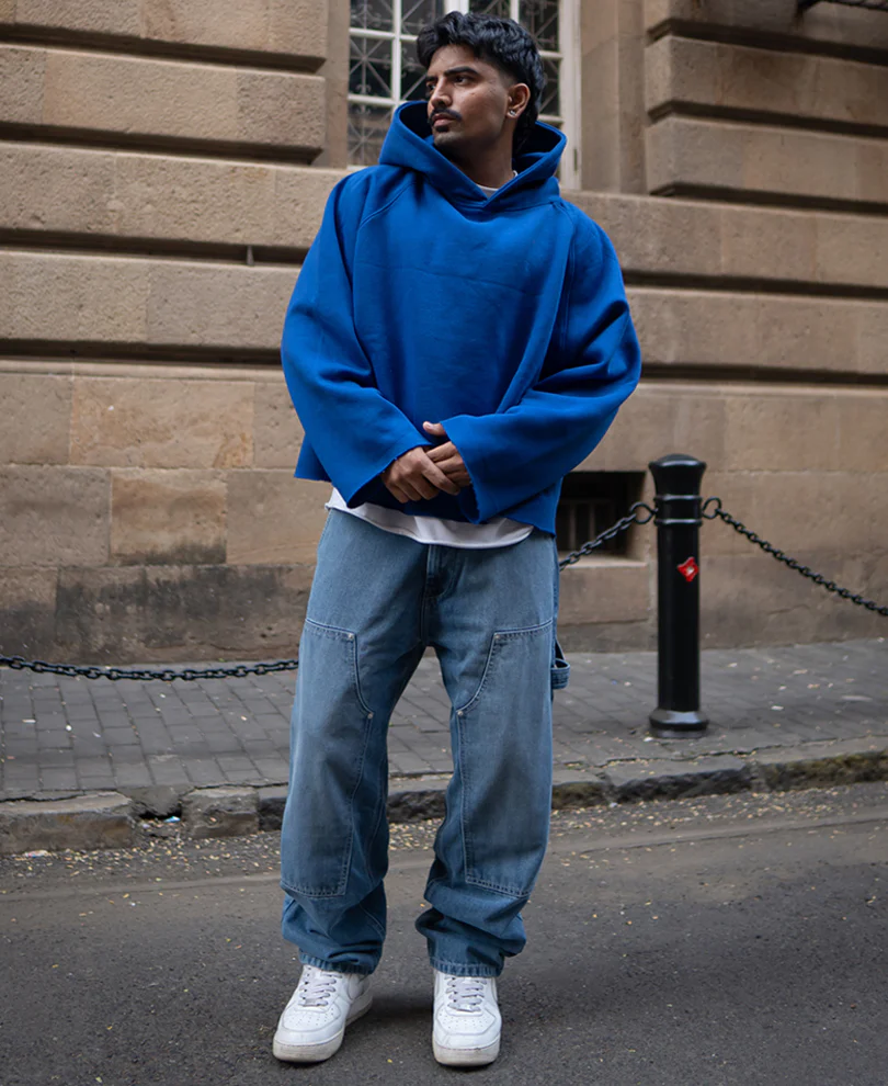 Blue Baggy Fit Basic Denim Jeans - Image 6