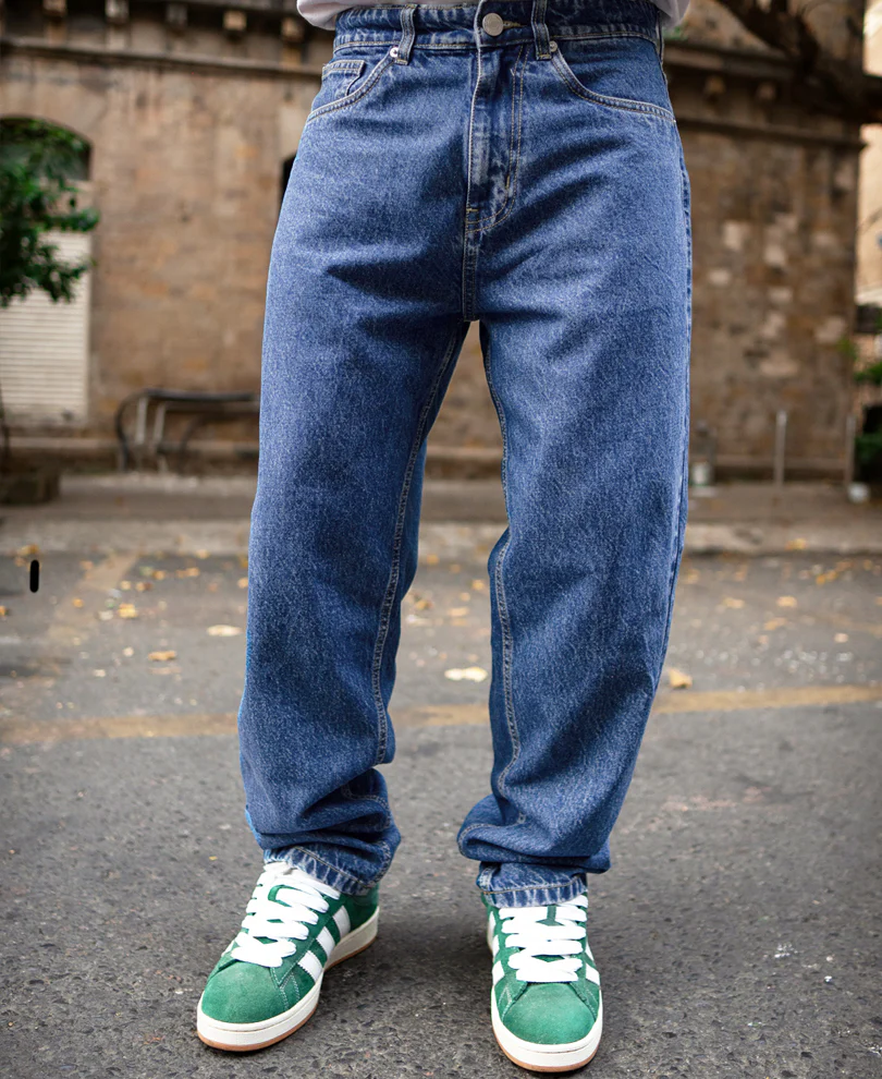 Blue Baggy Fit Jeans - Image 3