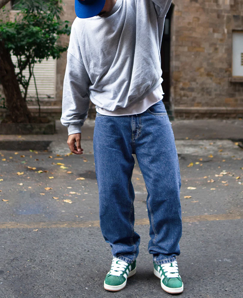 Blue Baggy Fit Jeans - Image 6