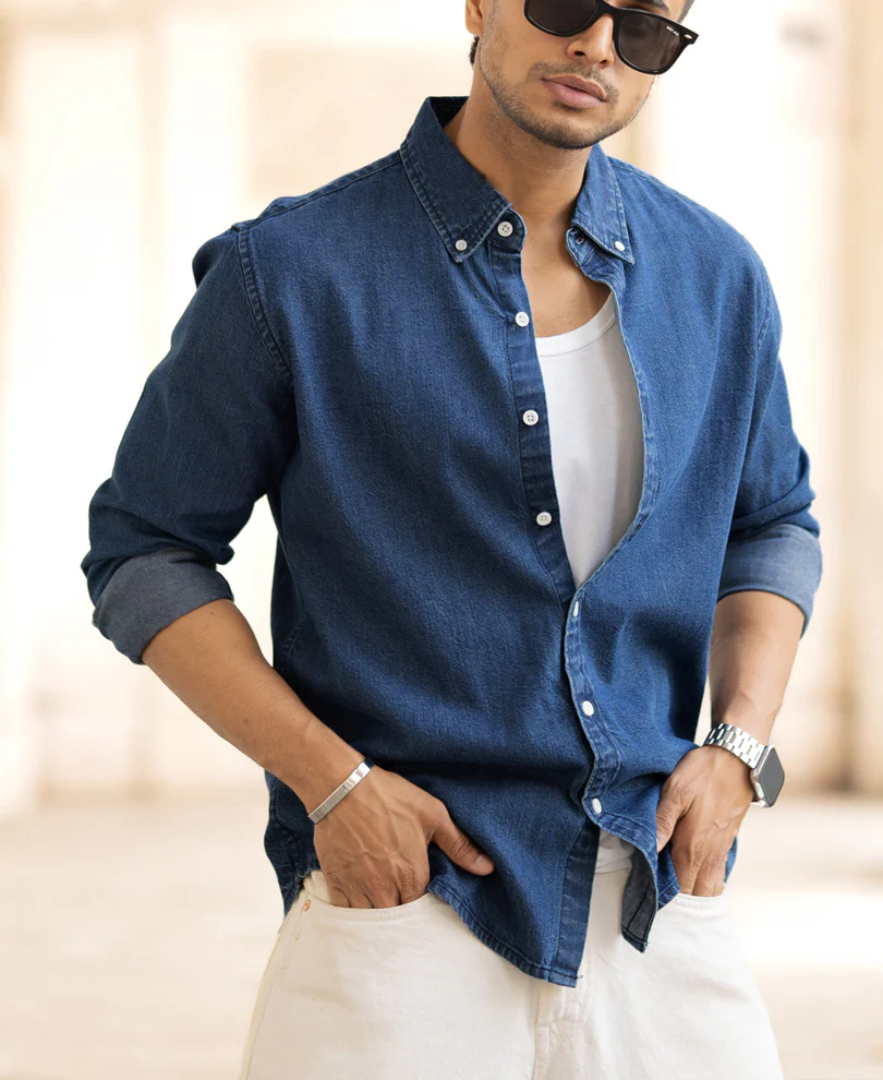 Blue Denim Shirt - Image 2