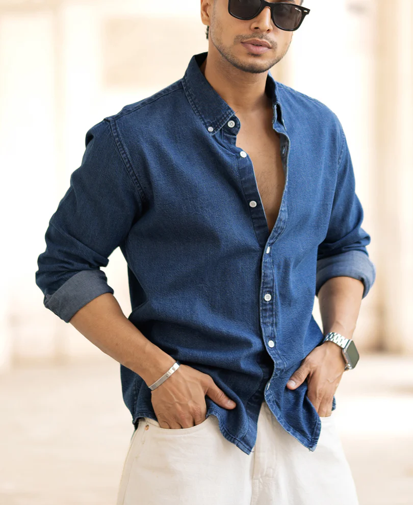 Blue Denim Shirt - Image 3