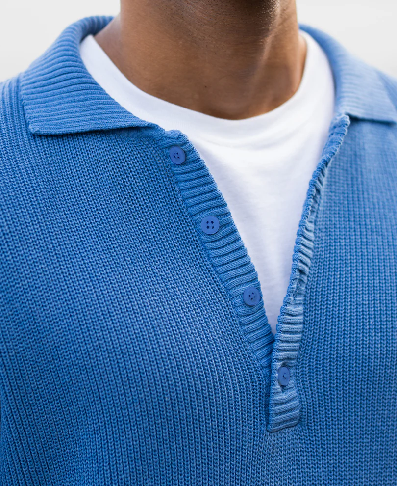 Blue Ombre Cotton Sweatshirt - Image 5