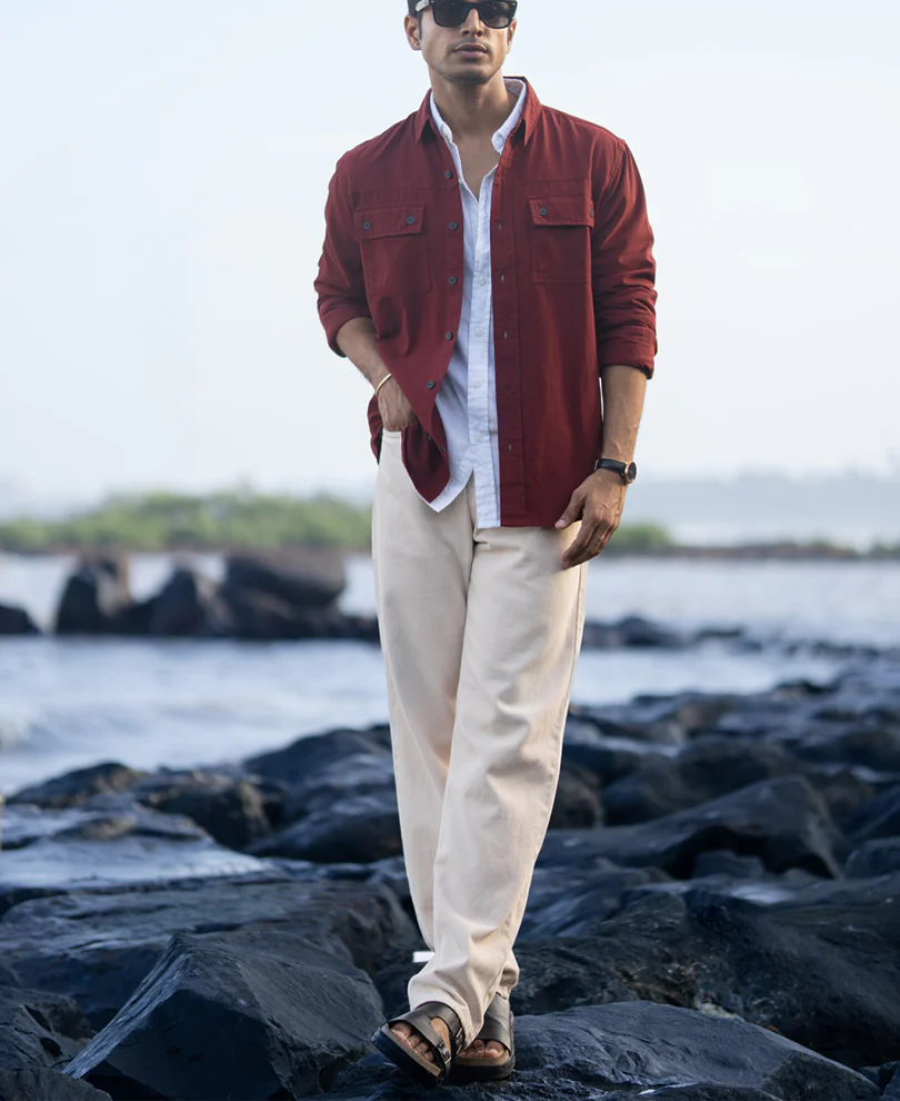 Brick Structure Cargo Overshirt - Image 6