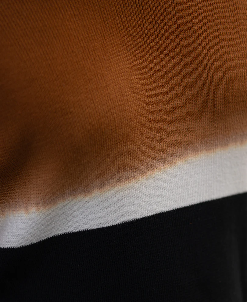 Brown And Black Stripe Knit T-Shirt - Image 4