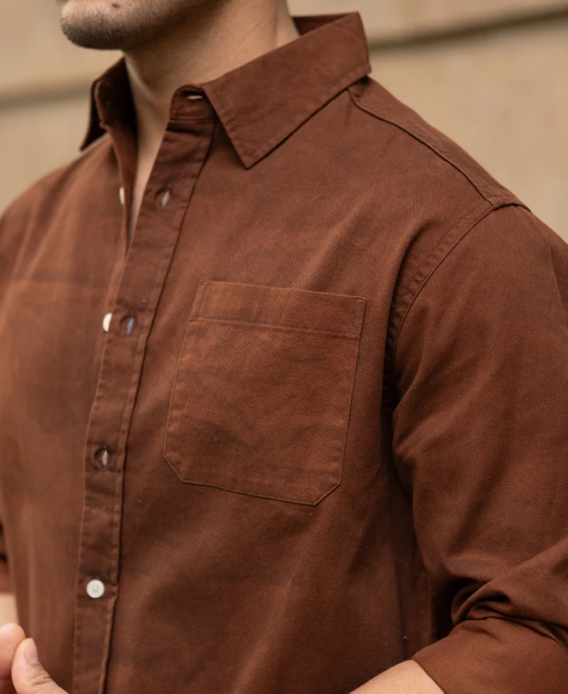 Brown Sprayed Shirt - Image 4