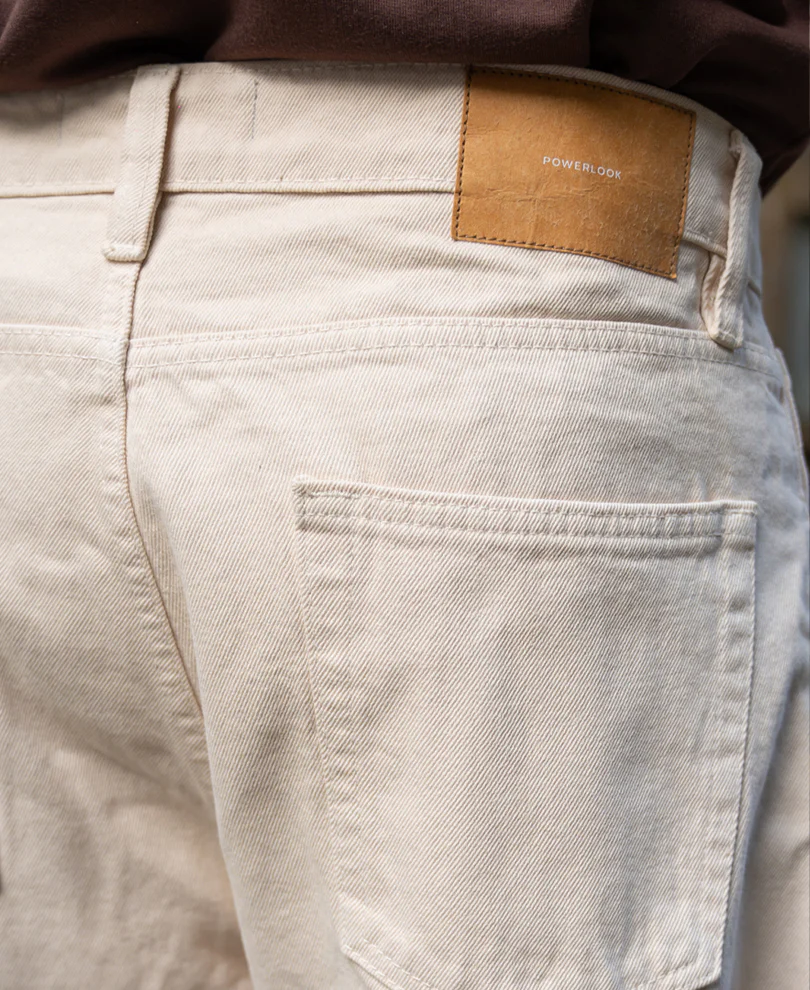 Cream Baggy Fit Jeans - Image 6