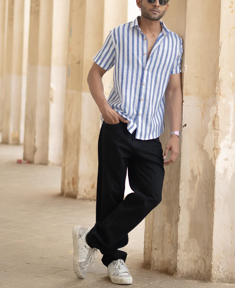 Royal Nautical Stripe Shirt - Image 5