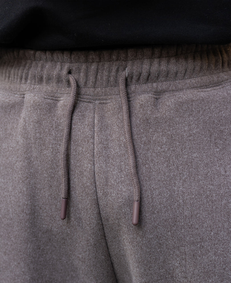 Brown Melange Baggy Trackpants - Image 4