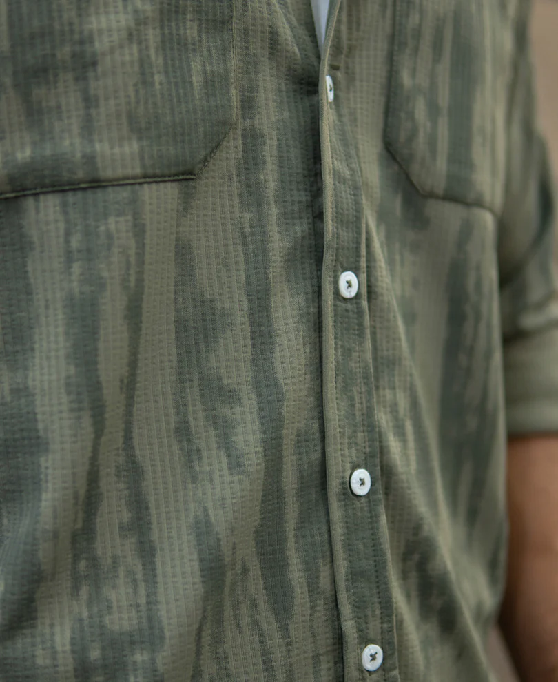 Green Printed Shirt With Pockets - Image 3