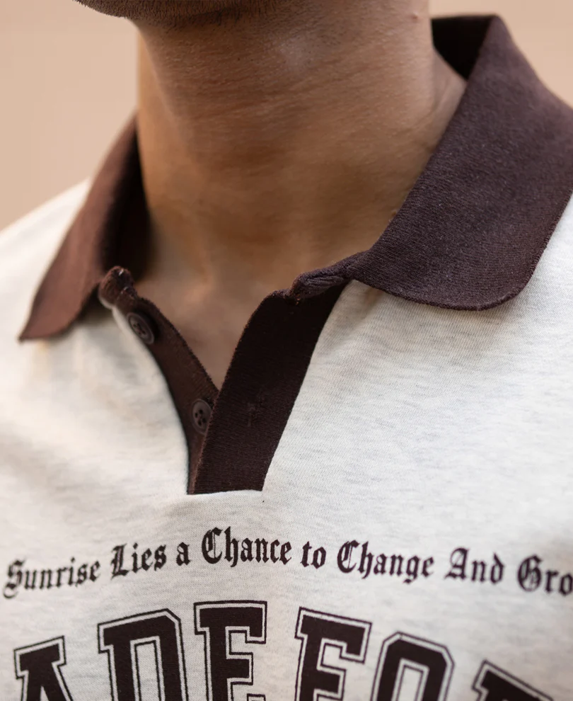 Grey Melange Printed Sweatshirt - Image 4