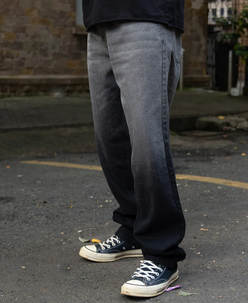 Grey Ombre Baggy Jeans - Image 3
