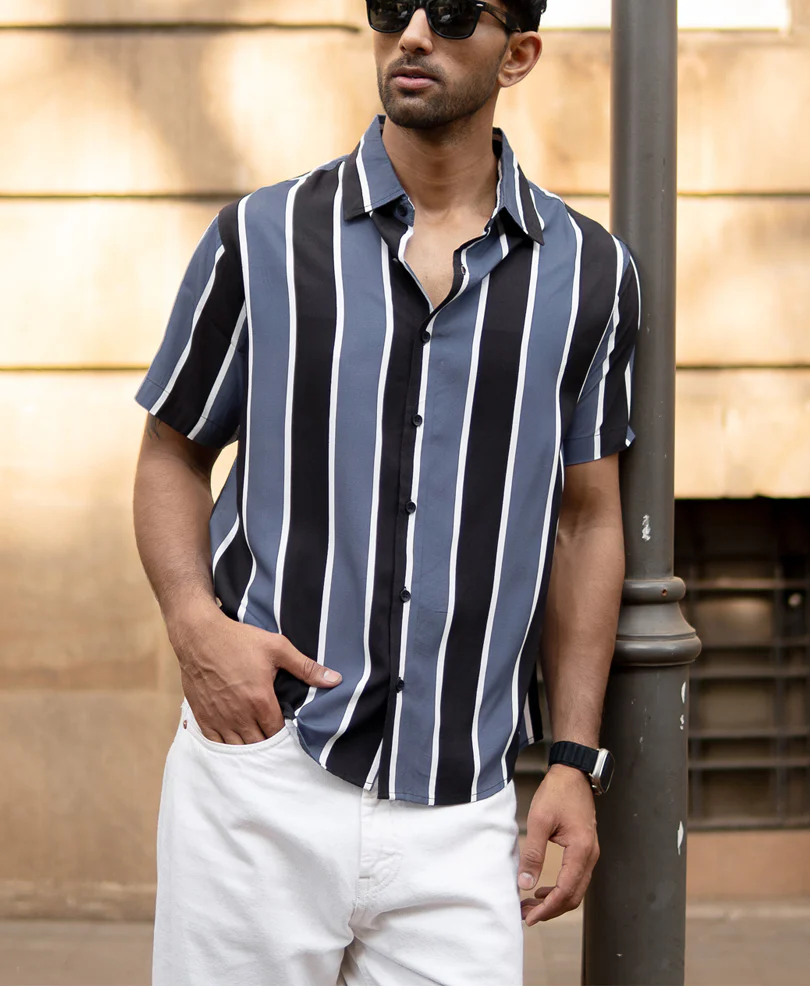 Grey Stripe Shirt