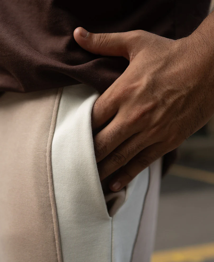 Light Beige Baggy Fit Track Pant - Image 5
