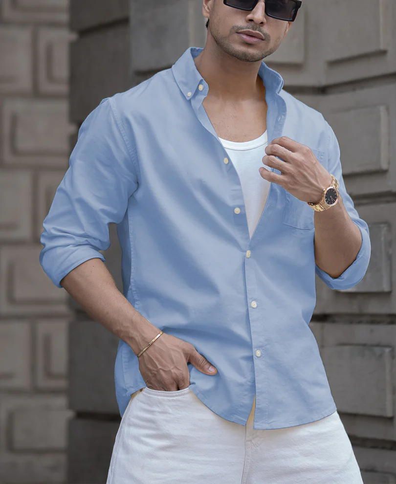 Light Blue Oxford Shirt - Image 2