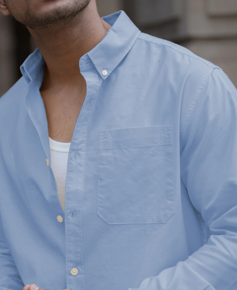 Light Blue Oxford Shirt - Image 3