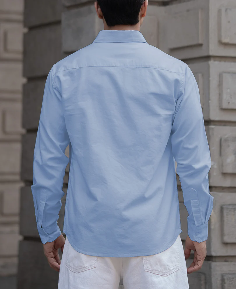 Light Blue Oxford Shirt - Image 4