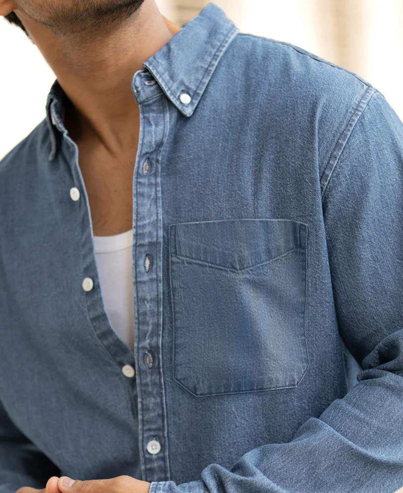 Light Blue Denim Shirt - Image 2