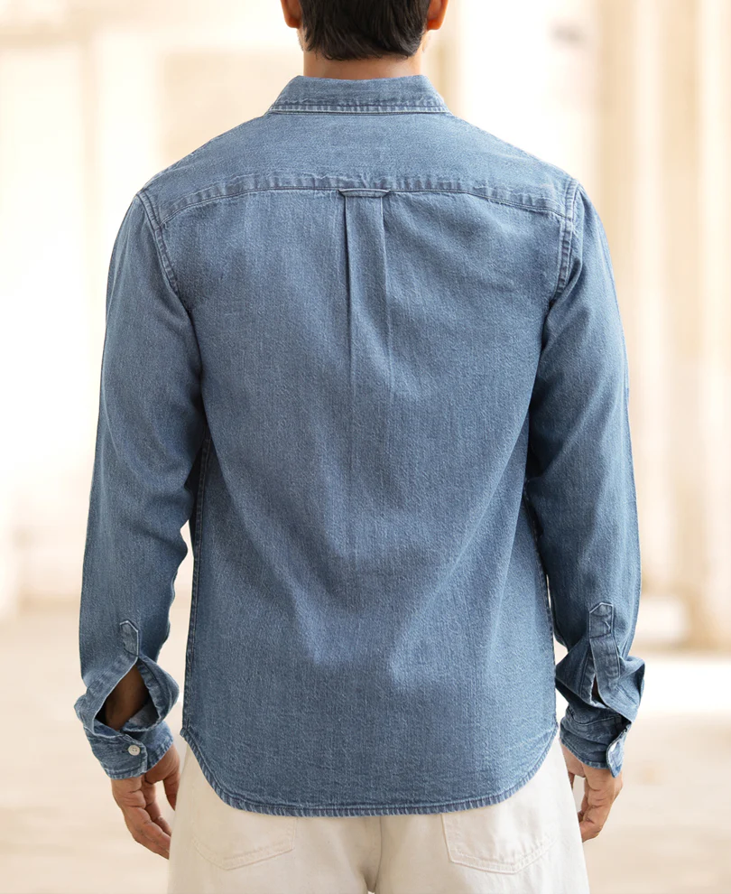 Light Blue Denim Shirt - Image 3