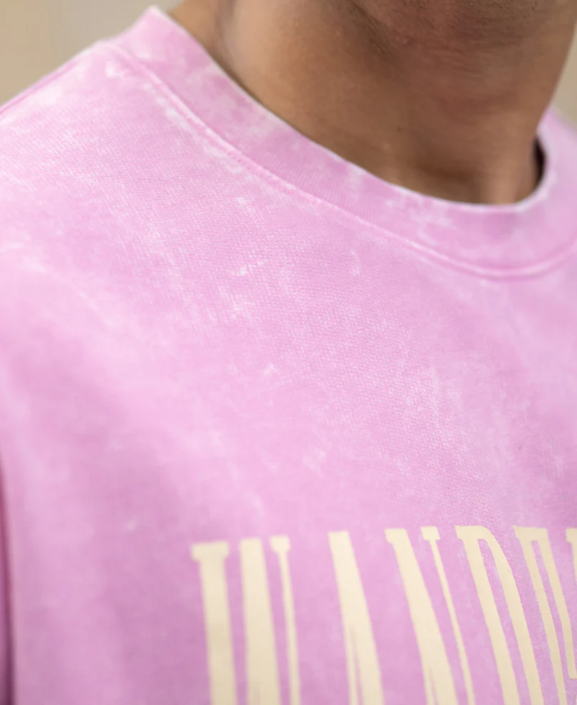 Light Pink Washed Graphic T-Shirt - Image 3