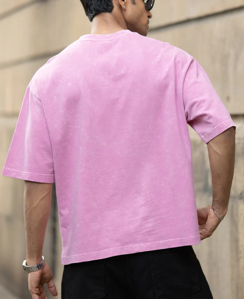 Light Pink Washed Graphic T-Shirt - Image 5