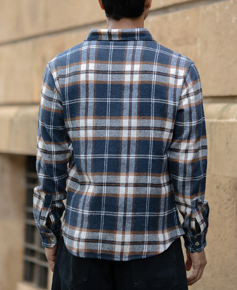 Multi Colour Checks Shirt With Pockets - Image 5