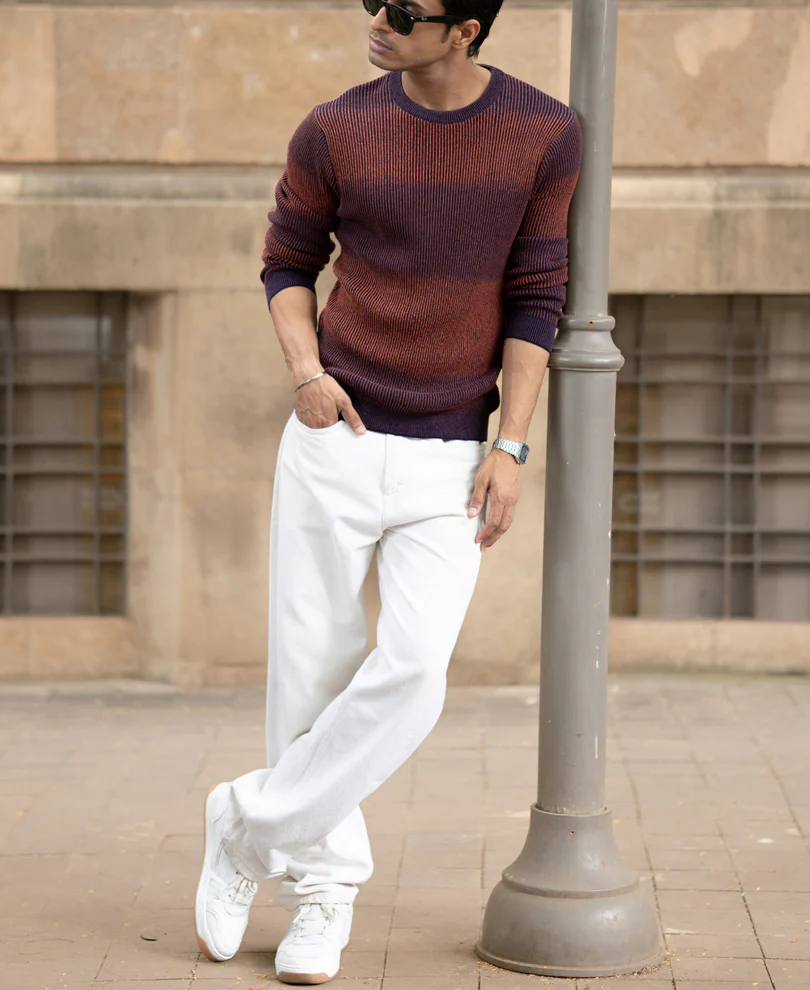 Multicolour Knitted Cotton Sweatshirt - Image 6