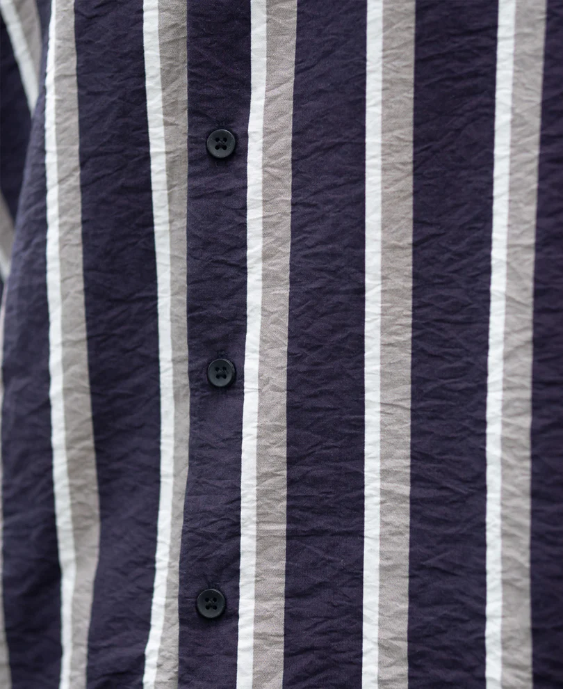 Navy And Grey Stripe Shirt - Image 8