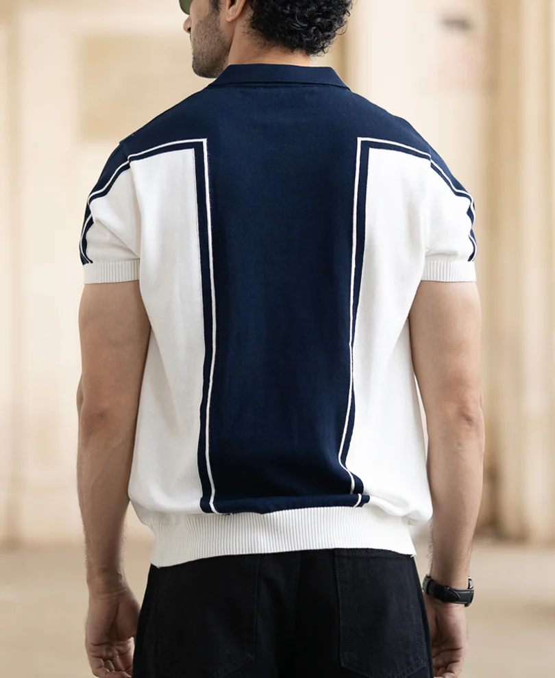 Navy Regular Fit Half Sleeve T-Shirt - Image 4