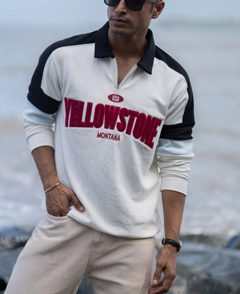 Off-White Embroidered Sweatshirt - Image 3