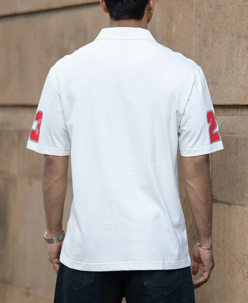 Offwhite Printed Zipper T-Shirt - Image 4