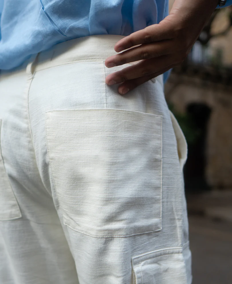 Off-White Structured Cotton Cargo Pant - Image 6
