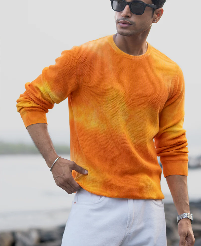 Orange Tie Dye T-Shirt - Image 2