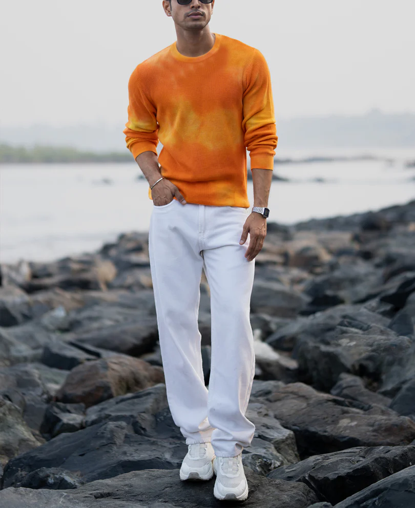 Orange Tie Dye T-Shirt - Image 7