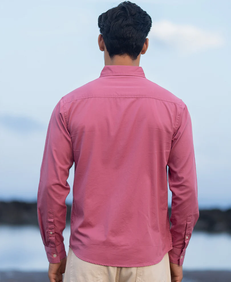 Rogue Pink Structured Buttondown Shirt - Image 5