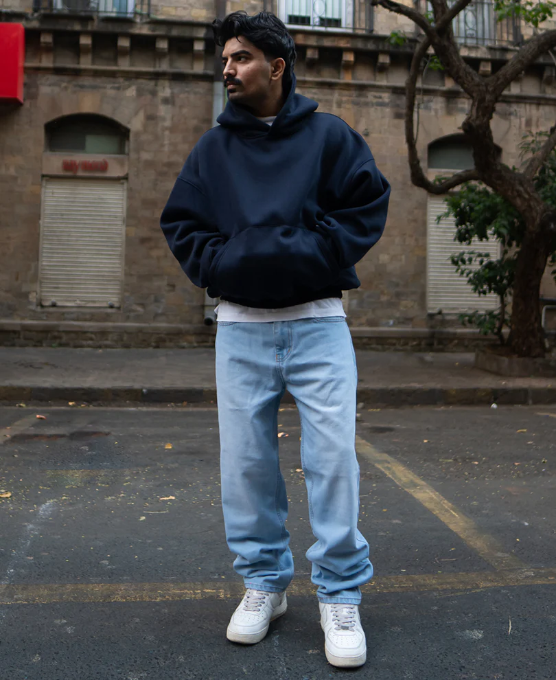 Sky Blue Baggy Fit Jeans - Image 6