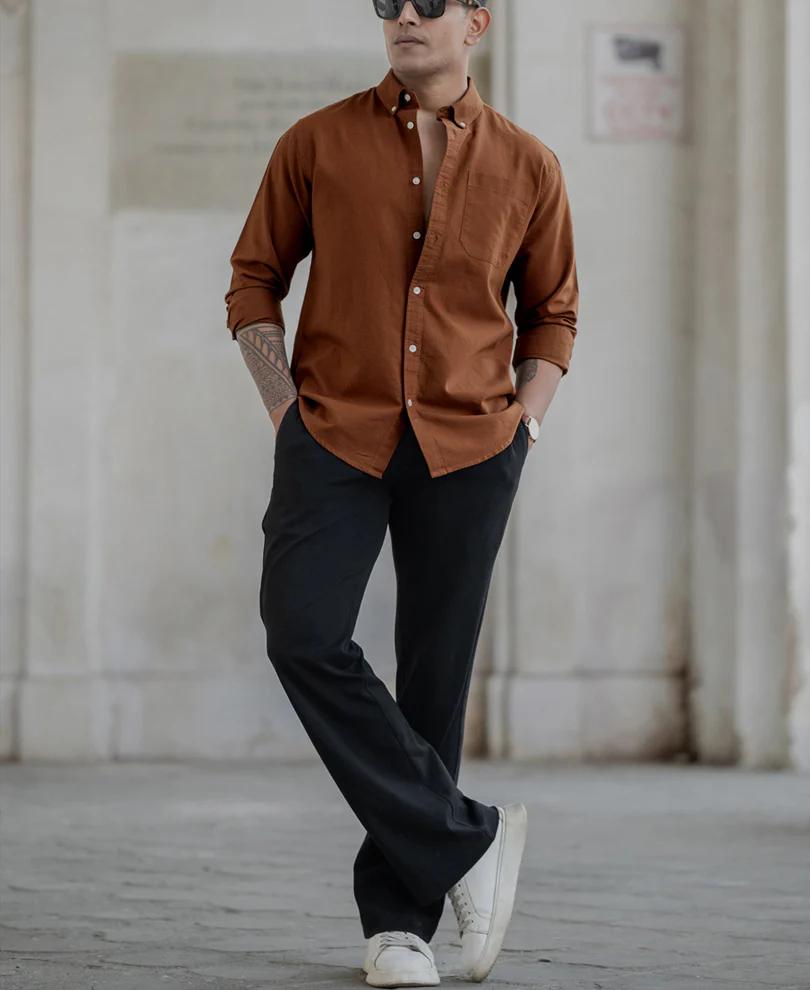 Tan Oxford Shirt - Image 5
