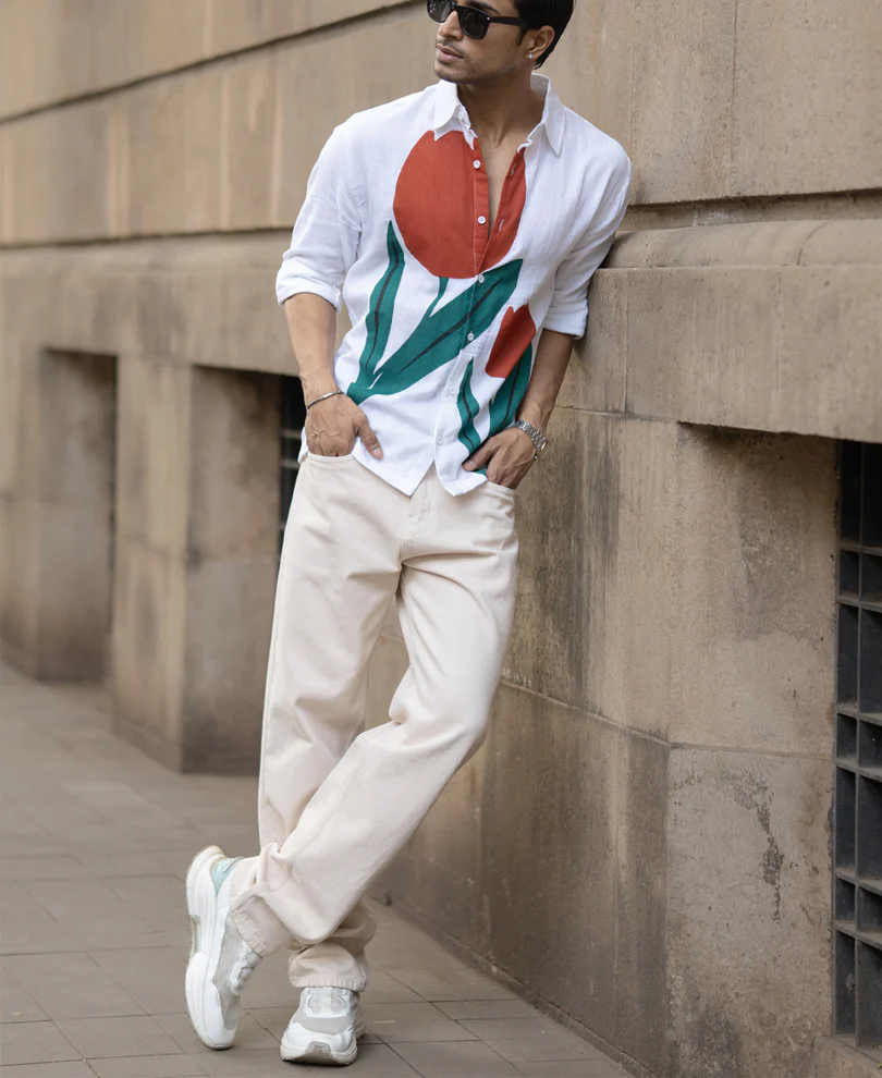 Tulip Print Lightweight Shirt - Image 7