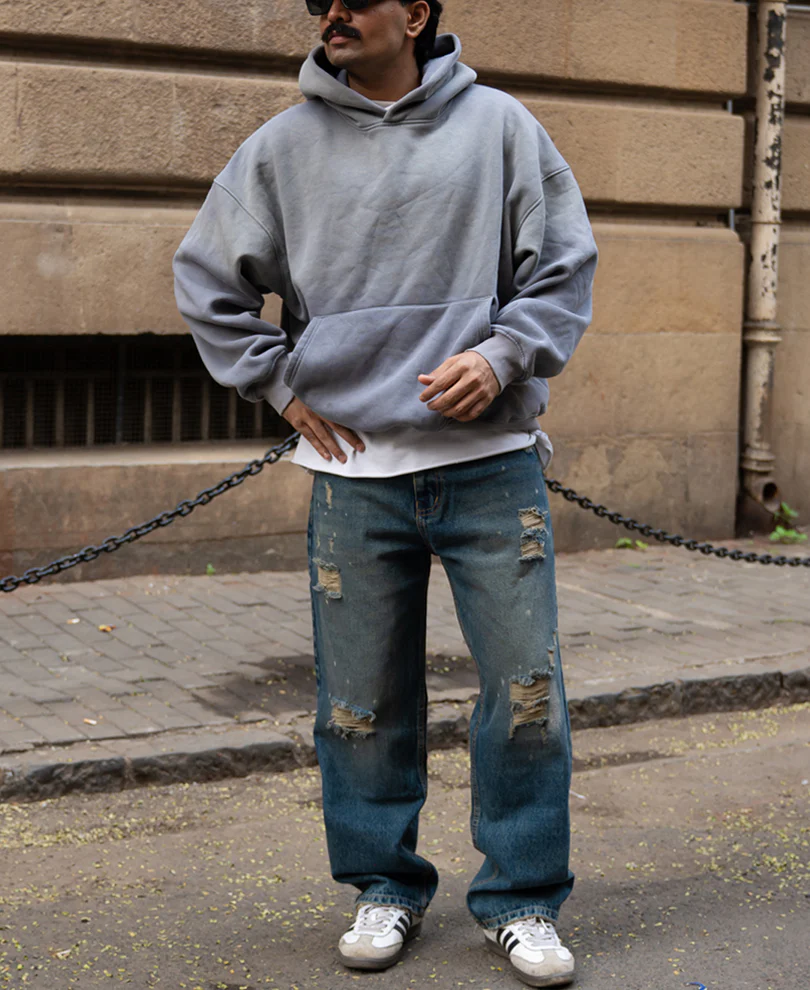 Vintage Blue Distressed Jeans - Image 6