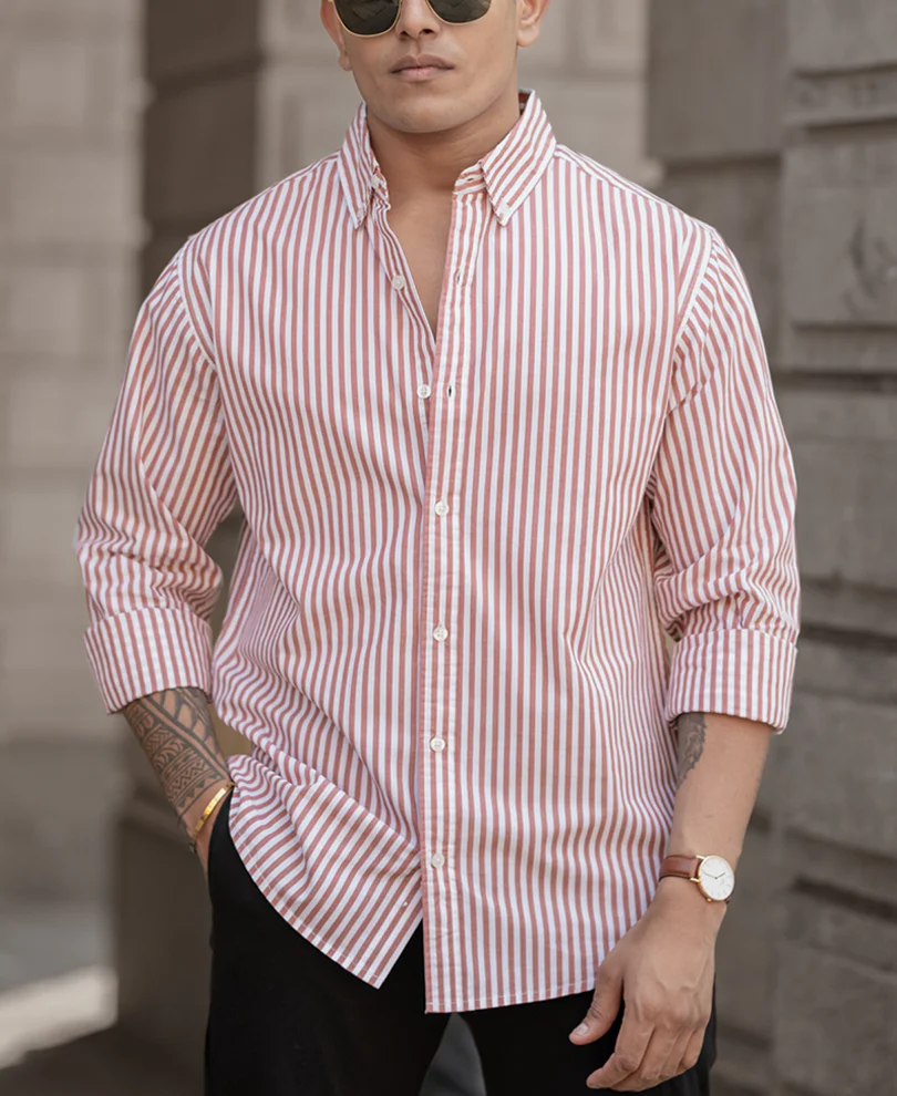 Rust Stripe Shirt