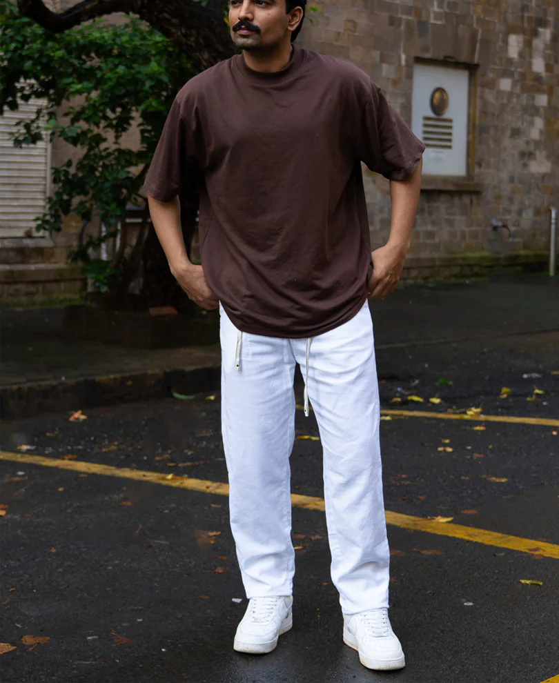 White Linen Pleated Trouser - Image 6